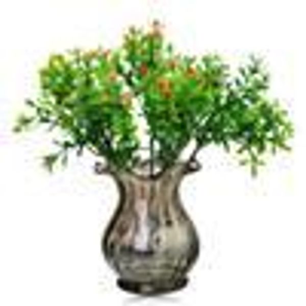 

6pcs bunch artificial plastic grass flower branch wedding decor artificial plants fake grain foliage plant home garden supplies