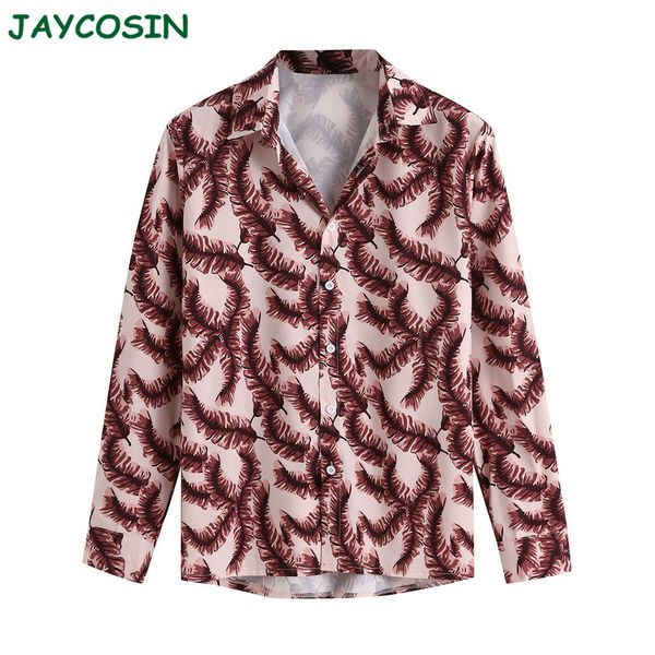

jaycosin men clothes ethnic style graffiti hawaiian print shirt men fashion long sleeve plus size shirt homme autumn winter 1115, White;black