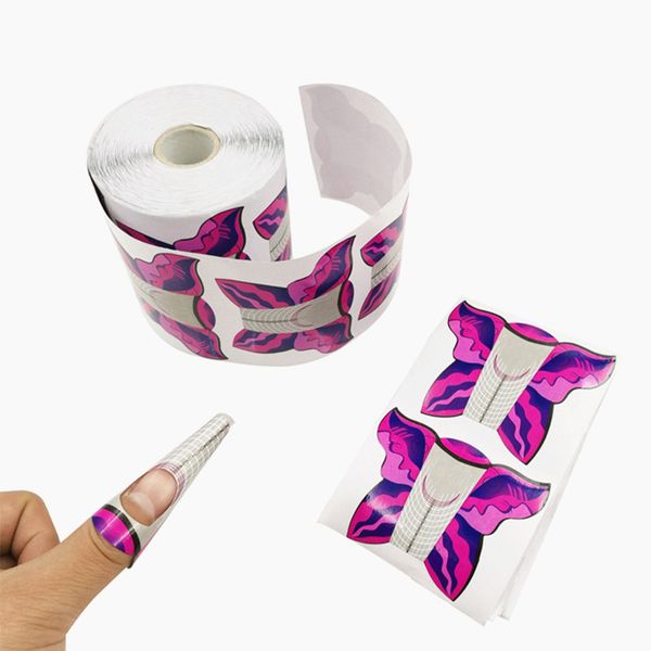 

nail form 100pcs/lot used for poly gel nail polish gel varnish extended tip manicure manicure tool stickers, Black