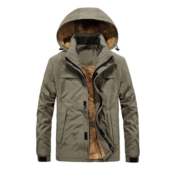 

2020 new men winter jackets casual hooded coats fashion male windproof outerwear mens brand clothing sa655, Black;brown