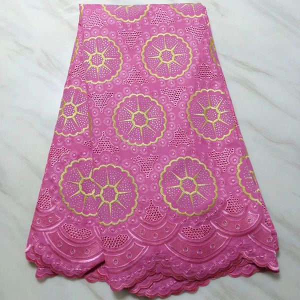 

5yards fashion magenta african cotton fabric and rhinestone flower deign swiss voile lace embroidery for dress bc50-2, Black;white