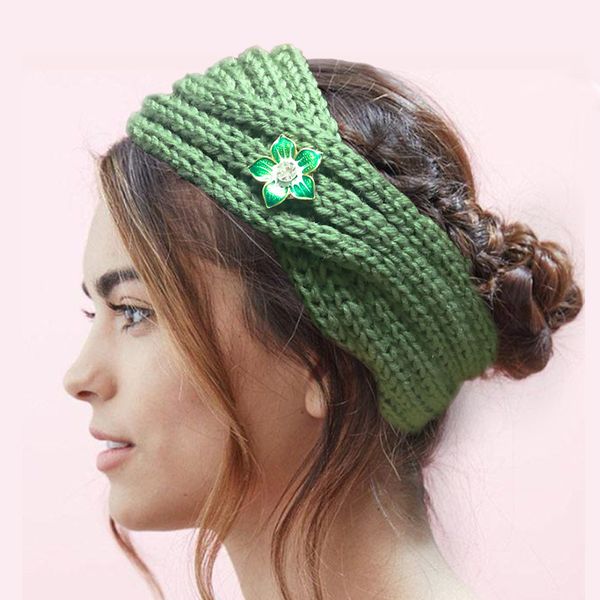 

new fashion winter 7 colors flower fit 18mm snap button knitted hat charms fashion jewelry for women teenagers girl christmas gift, Blue;gray