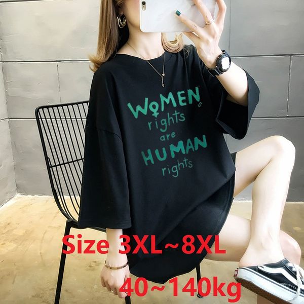 

women t shirt plus size 5xl 6xl 7xl 8xl loose short-sleeved print tshirt o-neck summer short sleeve big size t-shirt, White