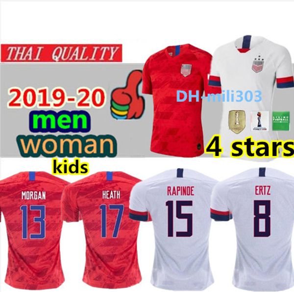 

2019 world cup america girl occer jer ey united tate men kid kit uniform 19 20 u a women 4 tar lloyd rapinoe football hirt