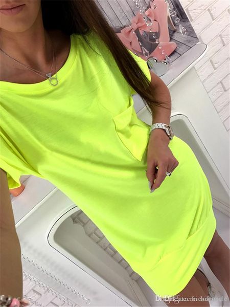 

solid with pocket behind bind belt designer loose midi dress casual short sleeve dresses summer dress, Black;gray