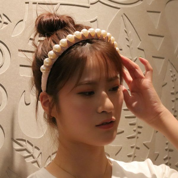 

шелк личность pearl оголовья короткого тип волос 2019 с оголовьем alice группа cerchietto aliceband шелковой личностью comecase jktfh, Black;brown