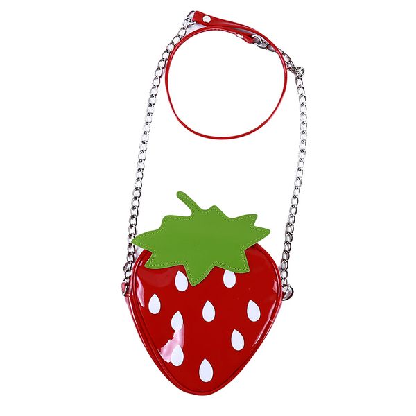 

2020 cartoon cute lady strawberry pattern messenger bag mini girl shoulder bag summer new fashion shoulder mini wallet