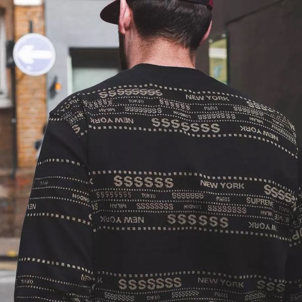 クルーネッ Supreme - Supreme jacquard logo crewneck 18ssの通販 by