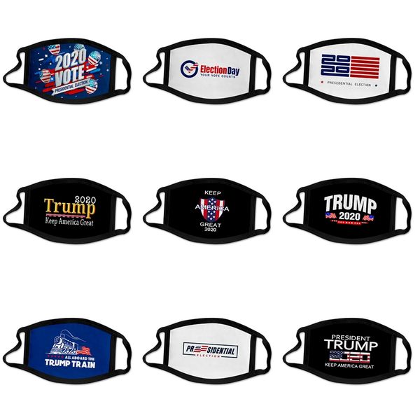 

летняя мода эр 4 слоя складные моющегося дизайнер trump face mask многоразовой пыль рот сажевый защитные cotton face m # 319, Black