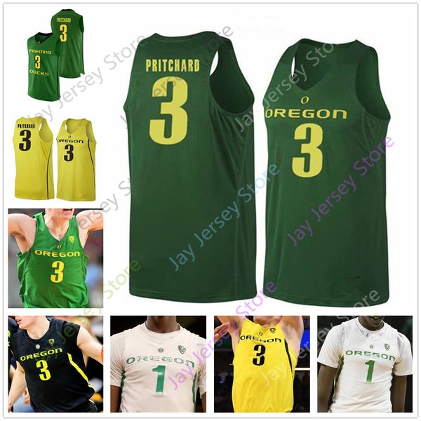

custom oregon ducks basketball jersey college payton pritchard anthony mathis chris duarte shakur juiston okoro patterson richardson bol, Black;red