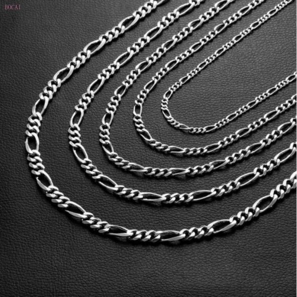 

925 sterling silver men's necklace popular style mother and son necklace sterling silver thai men's for men
