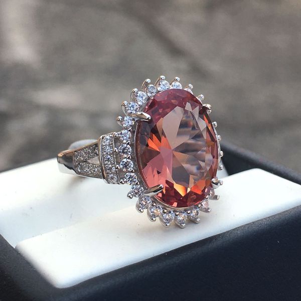 

csj new design zultanite ring sterling 925 silver ov10*14mm created sultanite color change fine jewelry women party wedding gift, Golden;silver
