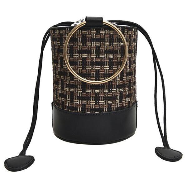 

соломенные сумки леди crossbody сумки для женщин лето ведро плеча посланник леди путешествия кошельки и сумки новый