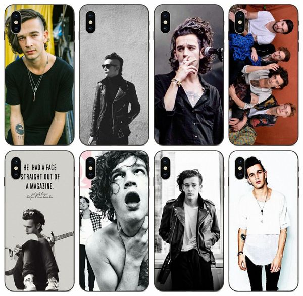 

tongtrade] comics manga caricature matt healy the 1975 white back case for iphone 11 pro max x xs xr 8s 8 7s galaxy j5 huawei mate 30 case