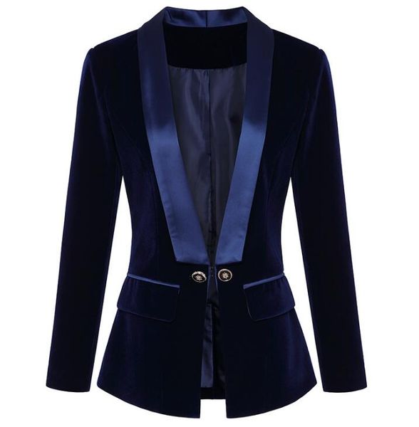 

new year christmas gift hign-end wholesale runway lapel neck lapel neck pocket double breasted sashes women's suits, White;black