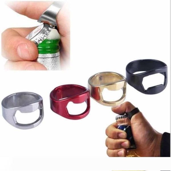 

творческие кольцо из нержавеющей стали ножа бутылки пальца кольца пива открывалки прохладного бар партия кухонных инструменты умственной кры