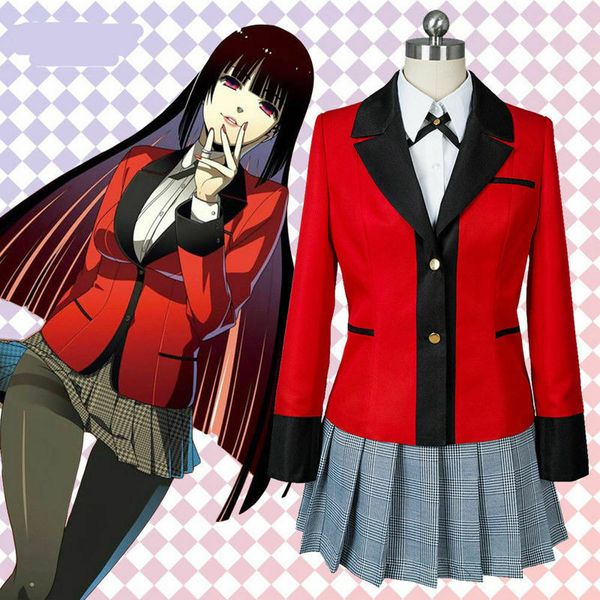 

kakegurui compulsive gambler runa yomozuki экипировка косплей костюм сделан размер, Black;red