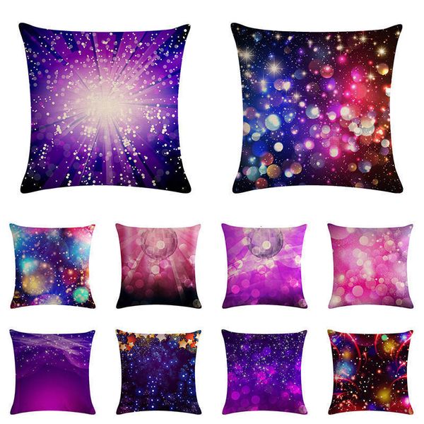 

свет shine вселенная хлопок белье подушка обложка 45х45 см для диван кресло наволочки home decor almofada председатель украшение zy1131