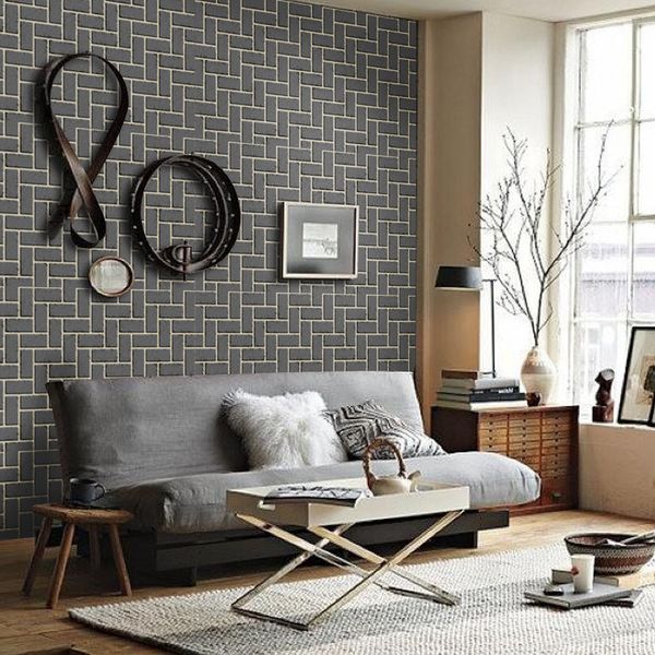 

brick stone pvc wallpaper chinese rustic vintage waterproof wallpaper livingroom backdrop wall covering sa-1018