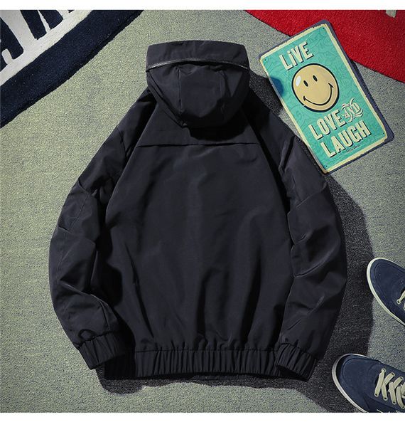 

мужская куртка прохладная весна осень куртка два цвета доступны повседневная мода ветровка толстовка куртка размер от m до 4xl оптовая, Black;brown