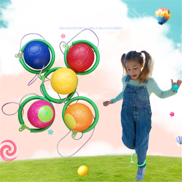 

fitness single foot jumping ball rotating ball jumping force reaction training ball child-parent games outdoor fun sports toy