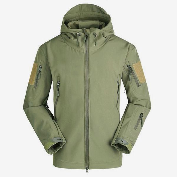 

men's jacket waterproof tactical winter coat soft shell outdoor jackets sportswear thermal hunt hiking sport hoodie, Black;brown