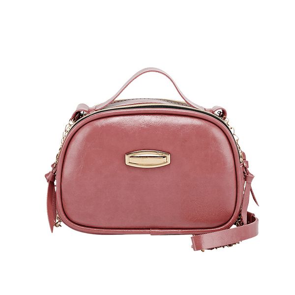 

women crossbody 2020 autumn new fashion designer luxury handbag shoulder bag oil wax leather casual wild chain bag