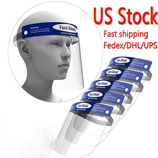 

DHL 24 Hours Shipping! Safety Faceshield Transparent Full Face Cover Protective Film Tool Anti-fog Face Shield Prevent Splashing Droplets