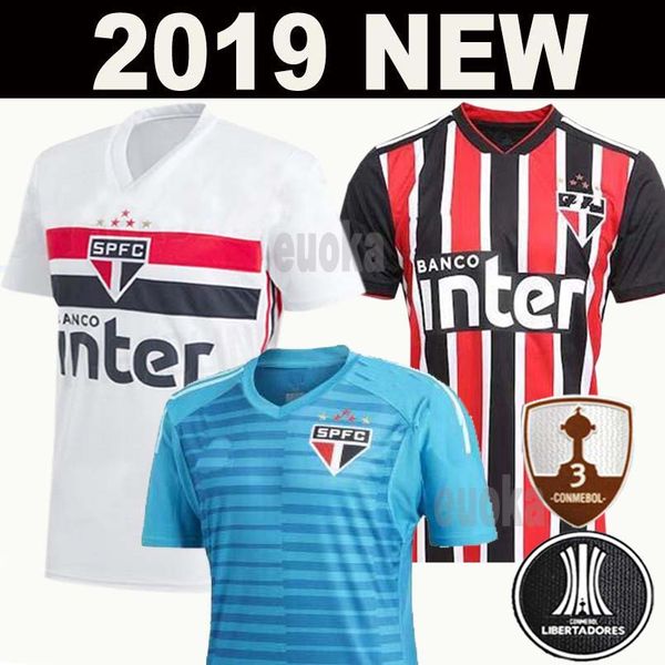 

new 2019 brazil sao paulo soccer jerseys thai quality home away shirts 19 20 brasil sao paulo shirts football shirts size s-2xl, Black;yellow