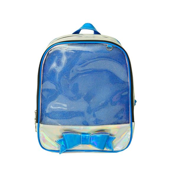 

35#new sequins backpack school bag for gir women ladies fashion bowknot transparent shoulder handbag backpack casual bags