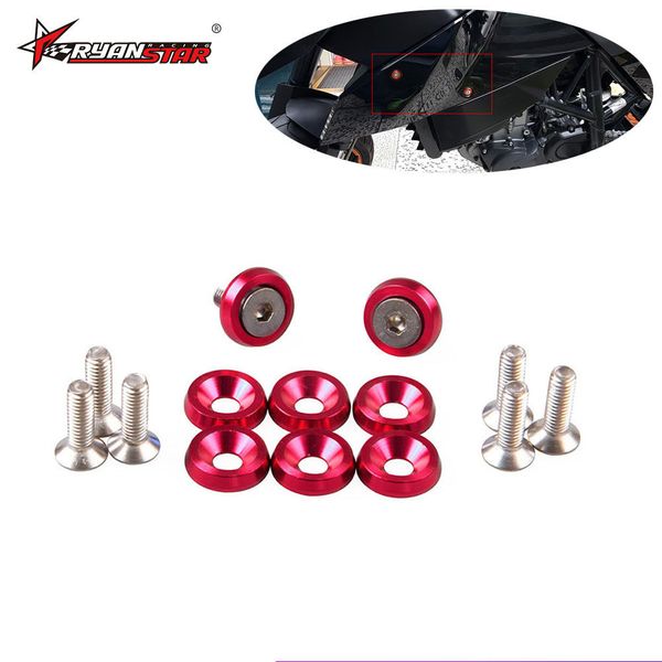 

cross border boutique car m6 bolt washer splasher bolt washer 19mm license plate frame screw 8 pack