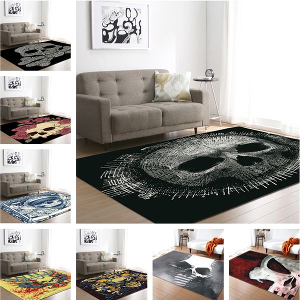 

home textile 3d skull rug and carpet table mat soft flannel carpets for living room bedroom area rugs kids room decor tapete