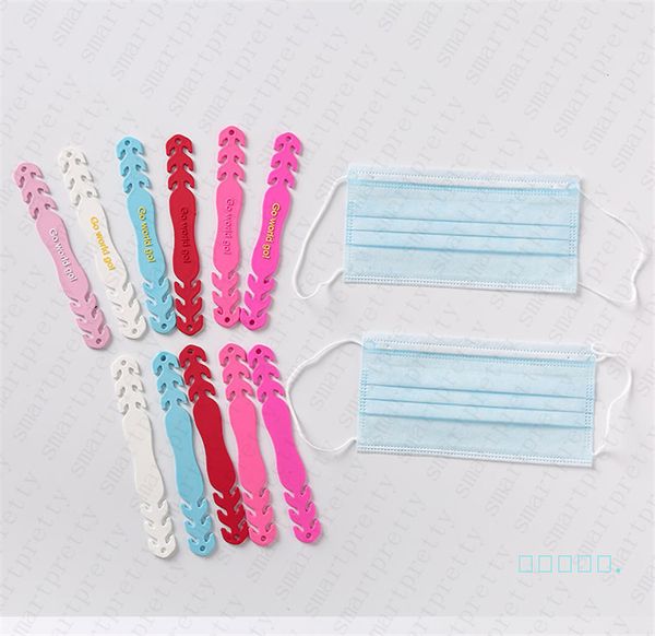 

chilldren adults adjustable anti-slip mask ear grips extension hook four gear mask hanging buckle for comfortable relieving ear pain d42702, Blue