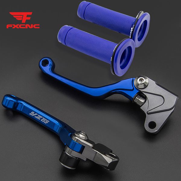 

for yamaha yz250f 2007-2008 motorbike cnc aluminum pivot dirt pit bike brake clutch levers & handle grips set