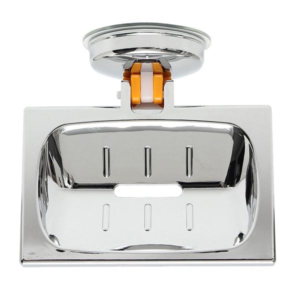 

strong suction soap dish tray sponge holder stand shower accessory easy clean