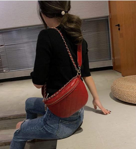 

Small Bag Female 2020 New Wave All-match Messenger Chain Rhombus Fashion Multifunctional Waist Bag Chest Bag Drop Shipping