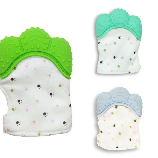 

anti-biting h molar silicone and gloves silicone gloves winter glitter spice baby mother and baby, White