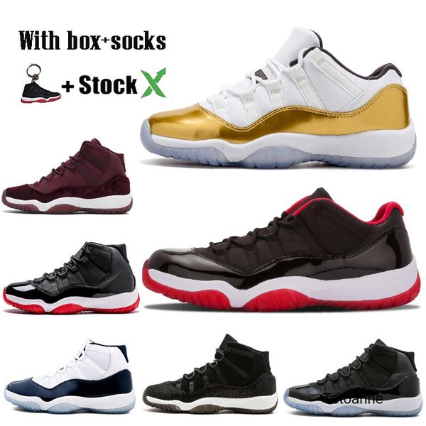 

stock x 2020 white bred concord 11 11s basketball shoes metallic silver cap and gown high low women mens designer trainers sport sneakers