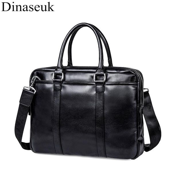 

men pu leather business briefcase brand design lapdocument case fashion attache messenger shoulder bag tote portfolio