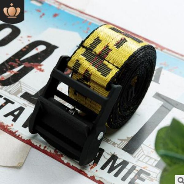 

fashion men women belt industrial style canvas embroidery belt tide men and women waist belts closure decoration, Red;black