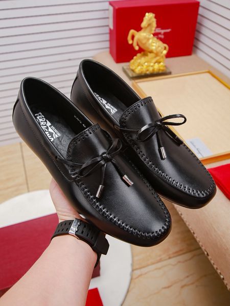 

high-end luxury triple fashiondesigner men's brand dress party casual leather shoes business office shoes wedding men's shoes ehm, Black