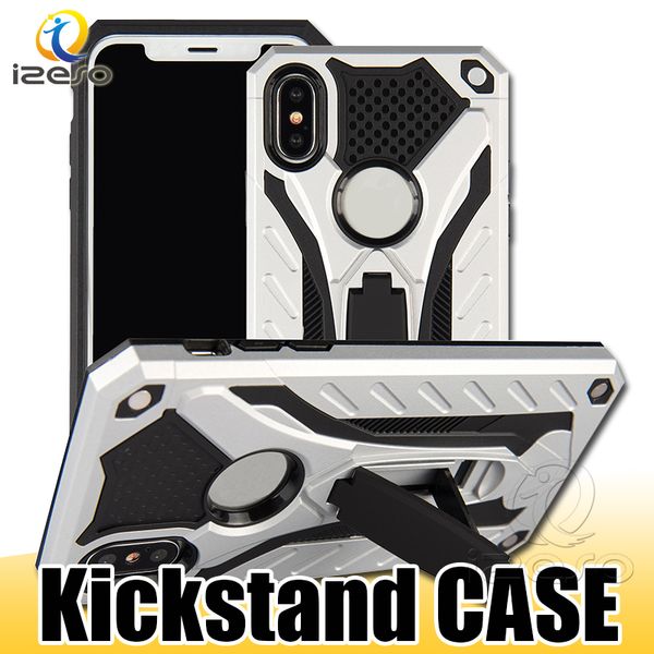

Hybrid armor kick tand phone ca e for iphone x max xr x 8 7 6 plu am ung 10 plu 2 in 1 cover ize o