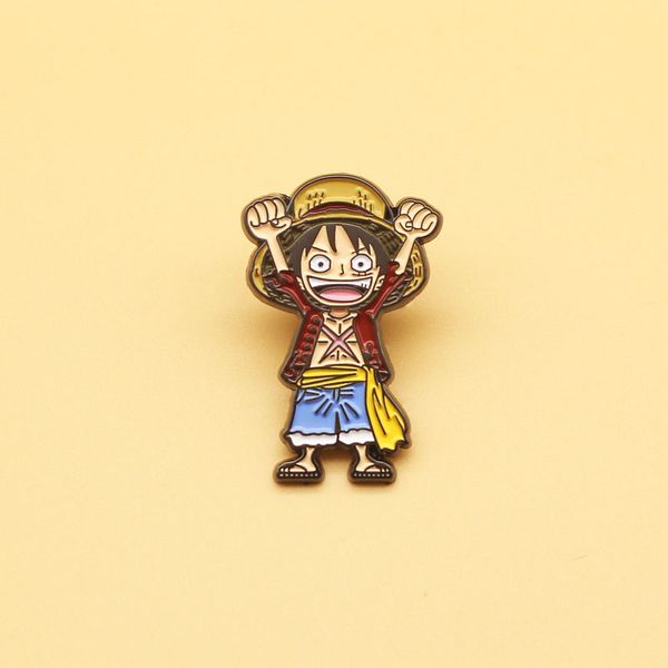 

one piece brooch and enamel pins men and women fashion jewelry gifts anime movie novel lapel badges, Gray