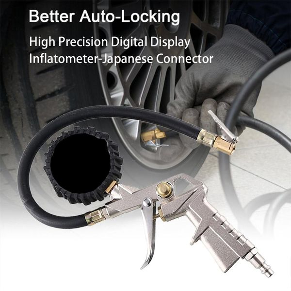 

high-precision digital display tire inflation table tire pressure measurement digital watch air pump