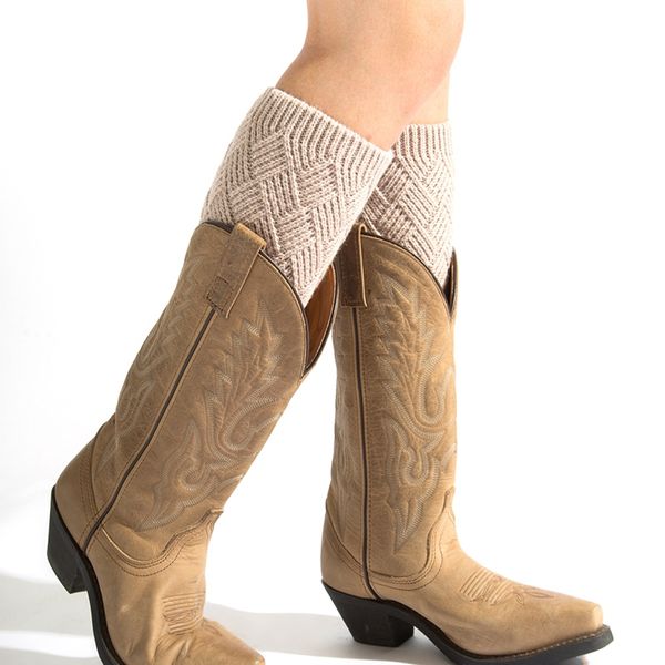 

autumn winter sport yoga socks women knit leg warmer short boot cuffs buttons crochet boot socks knitted gaiters, Black