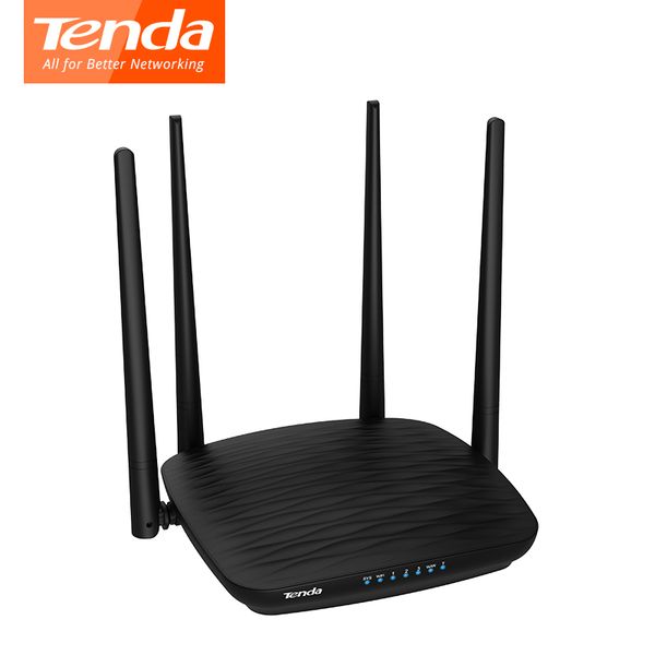 

tenda wireless wifi router ac5 1ghz cpu+128ddr3 1wan+3lan port 4*5dbi antennas 2.4g+5g 1167mbps wi-fi smart app manage