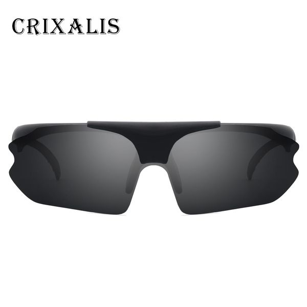 

luxary- wholesale brand design clip on sunglasses polarized men oversized driving rimless sun glasses for male shades fashion male uv400, White;black