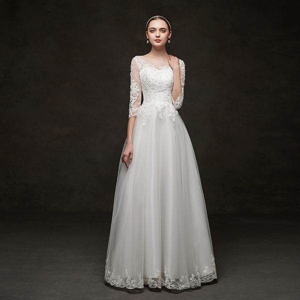

vestidos de fiesta 2019 long evening dresses tulle a line formal long dress o neck, White;black