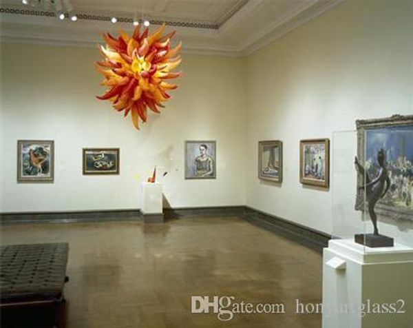 

Livingroom Decor Murano Style Chandelier Modern LED Custom Decorative Blown Glass Pendant Lamps