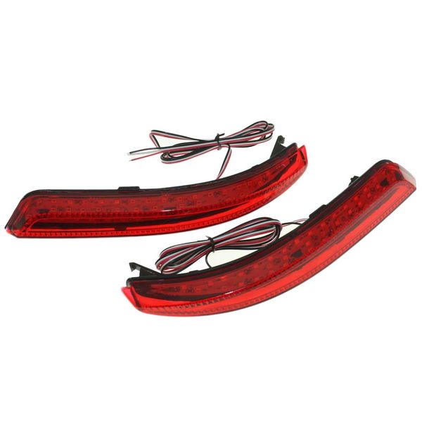 

2pcs/lot car styling led rear bumper reflector brake lights sfog warning lamp bulbs for nissan almera 2013 2014-2015 accessories